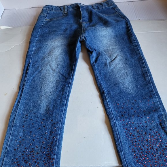 Girls sparkled jean pant - Picture 3 of 5